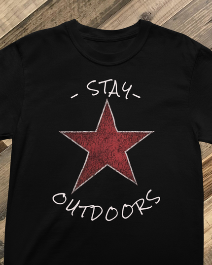 Stay Outdoors Star - Premium Comfort Colors t-shirt