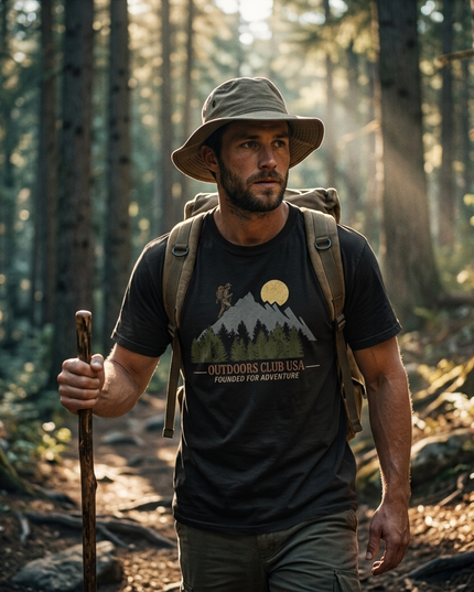 Outdoors Club USA  - Male - T-Shirt