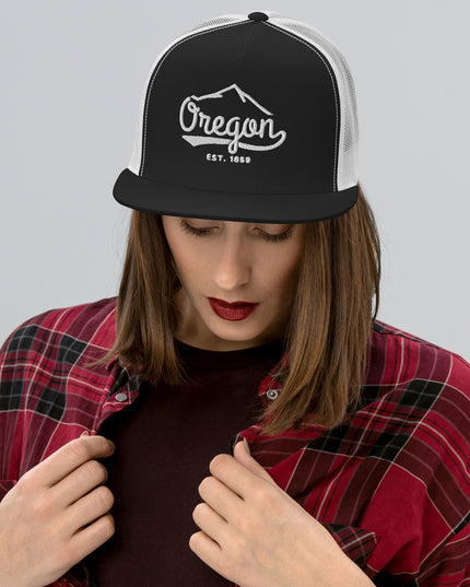 Oregon Est. 1859 - Embroidered - Trucker Cap