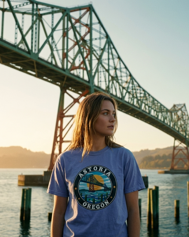 Astoria Oregon - Premium - Comfort Colors t-shirt