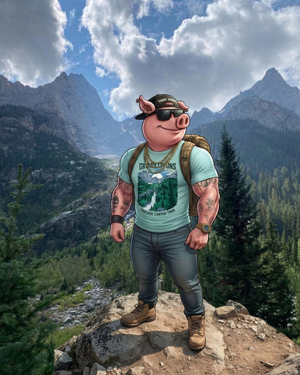 Grand Tetons - Cascade Canyon Trail - Premium Comfort Colors t-shirt