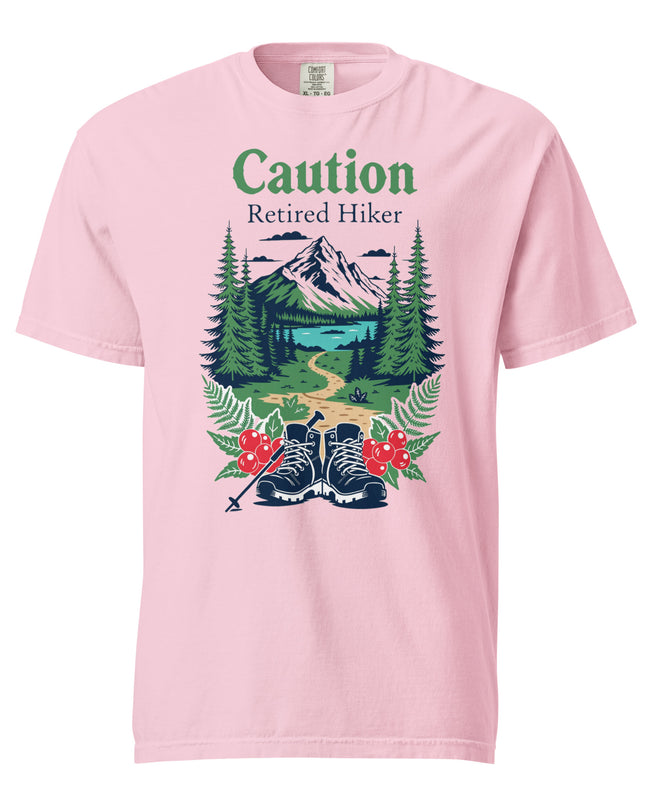 Caution Retired Hiker/2 - Premium - Comfort Colors t-shirt