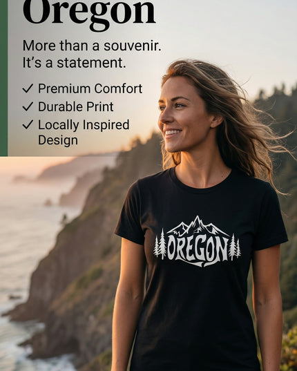 Oregon in the Mountains - Comfort Colors - Unisex garment-dyed heavyweight t-shirt