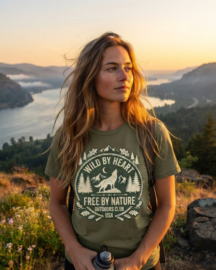 Wild by Heart - Free by Nature - Premium Comfort Colors t-shirt