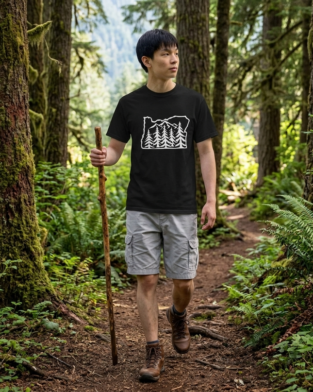 Oregon Map - Comfort Colors - Unisex garment-dyed heavyweight t-shirt