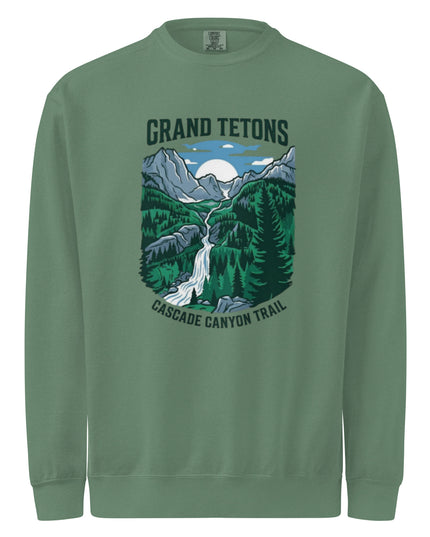 Grand Tetons - Cascade Canyon Trail - Comfort Colors garment-dyed sweatshirt