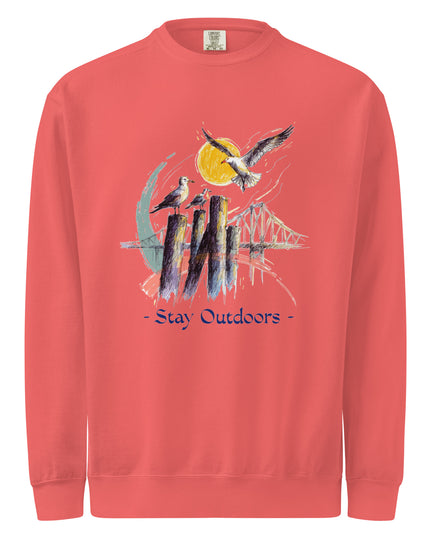Gulls - Stay Outdoors - Comfort Colors garment-dyed sweatshirt