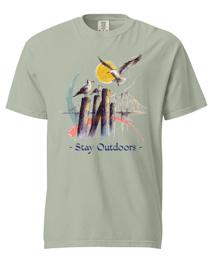 Gulls - Stay Outdoors - Premium Comfort Colors t-shirt