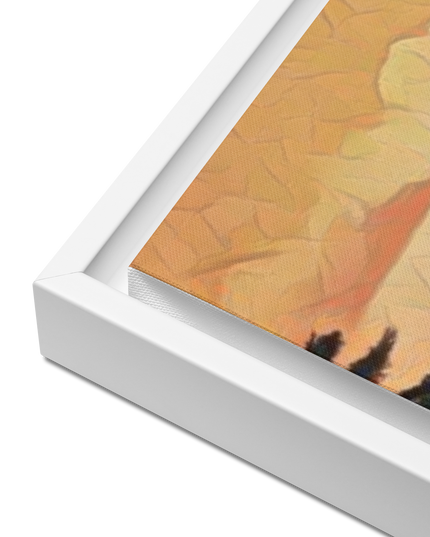 Oregon Hikers - Digital Art - Framed canvas