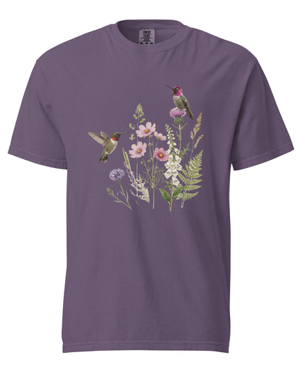 Hummingbirds and Wildflowers- Premium Comfort Colors t-shirt