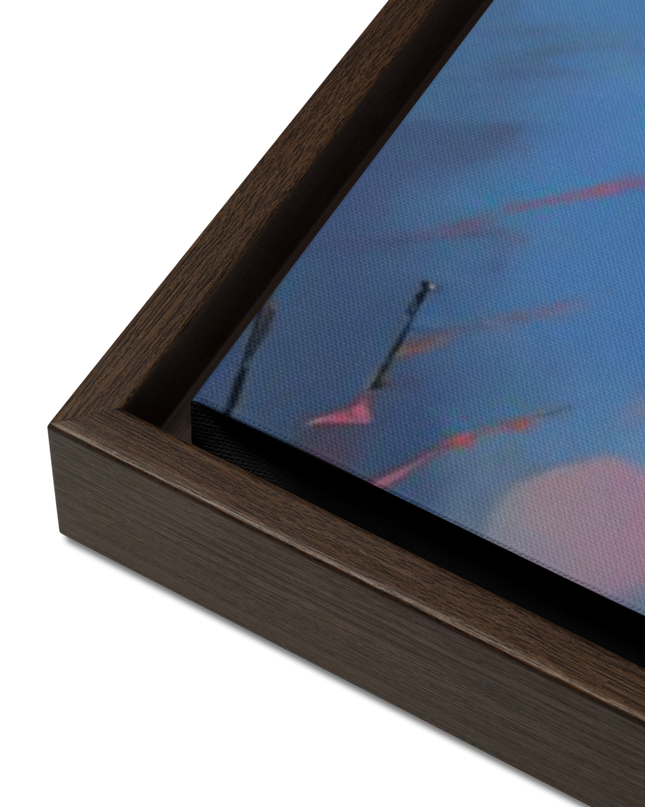 Oregon Lightning Strike - Digital Art - Framed canvas