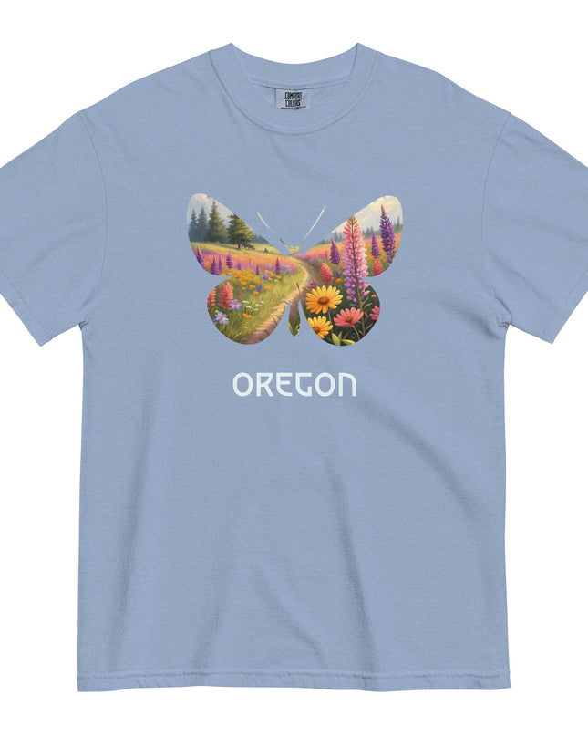 OREGON WILD FLOWERS - COMFORT COLORS - Unisex garment-dyed heavyweight t-shirt