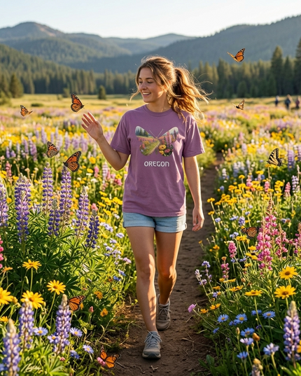 OREGON WILD FLOWERS - COMFORT COLORS - Unisex garment-dyed heavyweight t-shirt