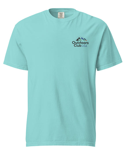 Outdoors Club USA - Embroidered - Premium Comfort Colors t-shirt