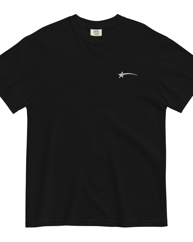 Shooting Star - EMBROIDERED - COMFORT COLORS - Unisex garment-dyed heavyweight t-shirt