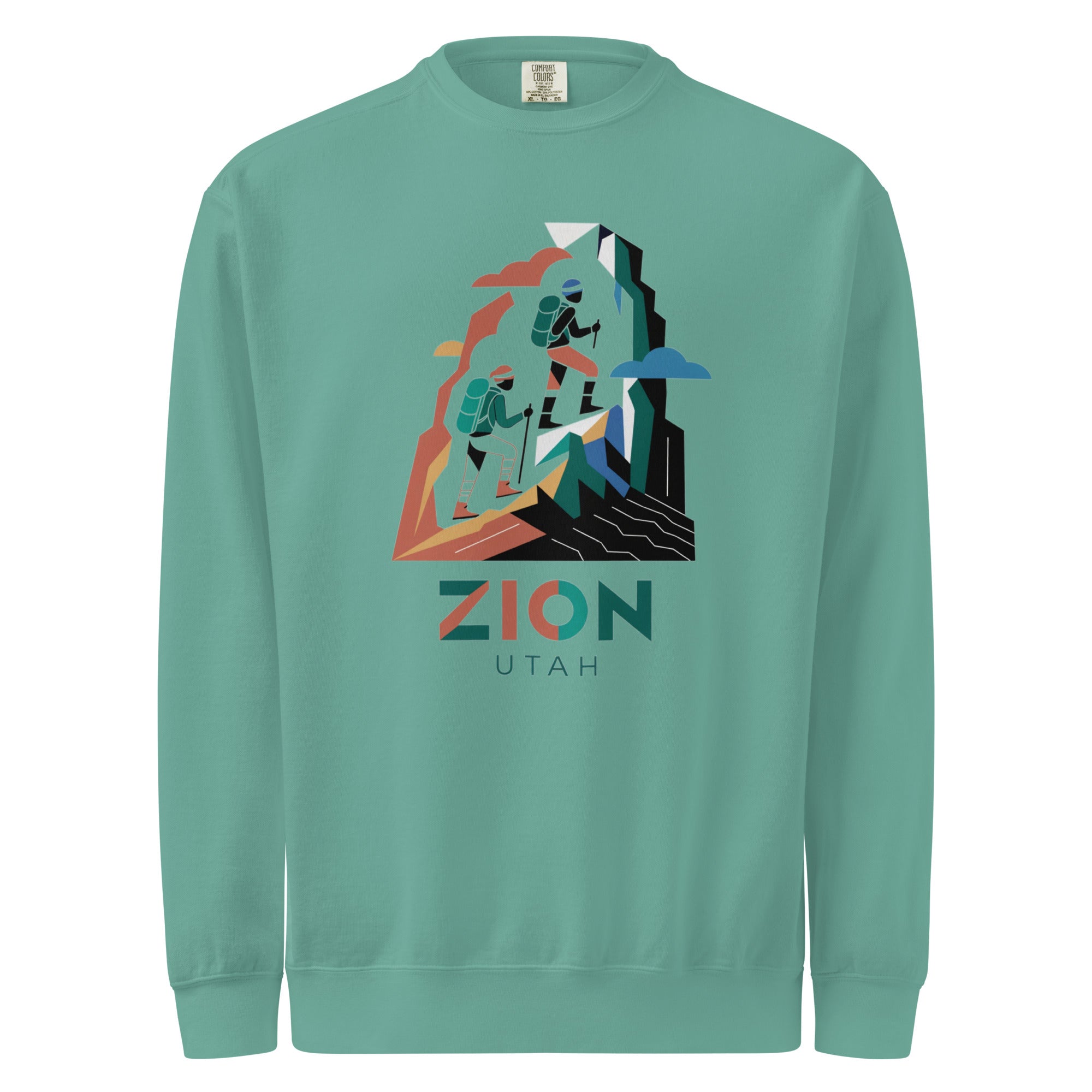 Zion Utah, Comfort Colors garment-dyed sweatshirt – Outdoors Club USA