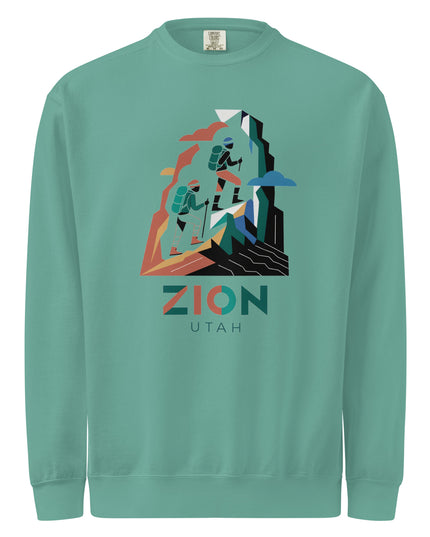 Zion Utah, Comfort Colors garment-dyed sweatshirt