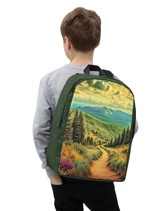 Hiking Oregon - Digital Art - Minimalist Backpack