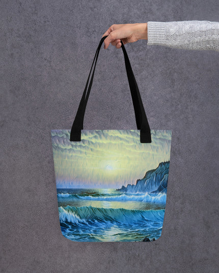 Oregon Coast Sunset/2 - Digital Art - Tote bag