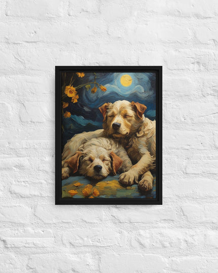 My Best Friends - Digital Art - Framed canvas