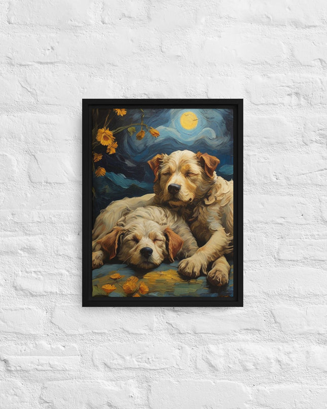 My Best Friends - Digital Art - Framed canvas