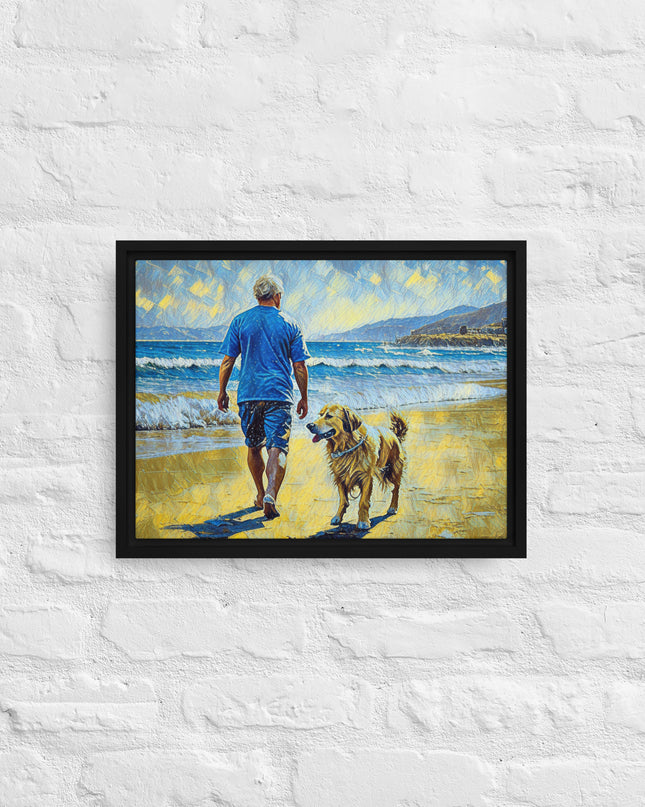 Weekend at the Beach - Digital Art - Framed canvas