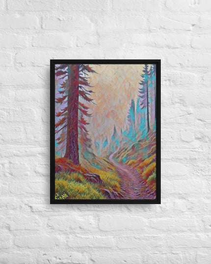 Oregon Backtrail - Digital Art - Framed canvas
