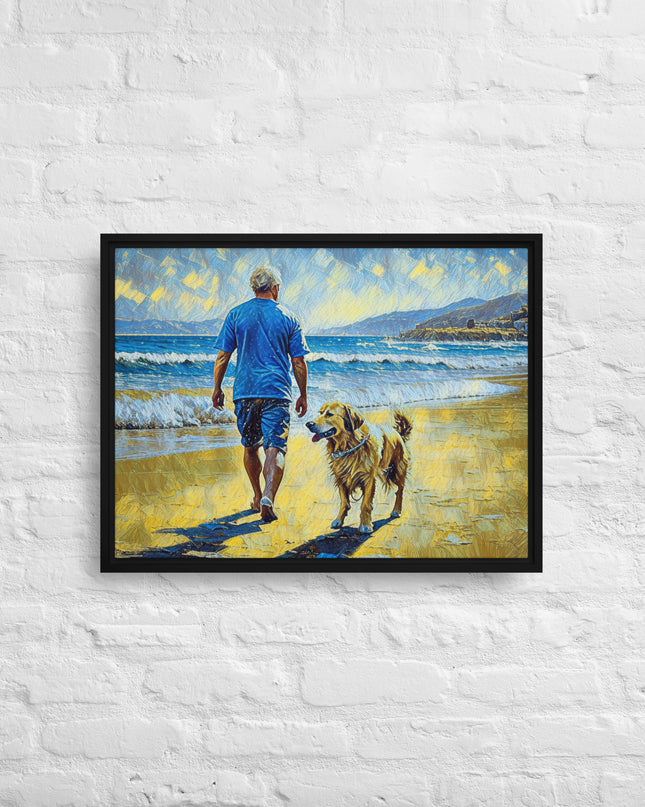 Weekend at the Beach - Digital Art - Framed canvas
