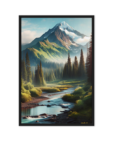 Oregon Outback - Digital Art - Framed canvas