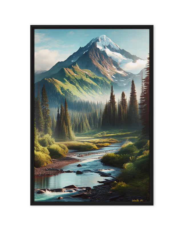 Oregon Outback - Digital Art - Framed canvas