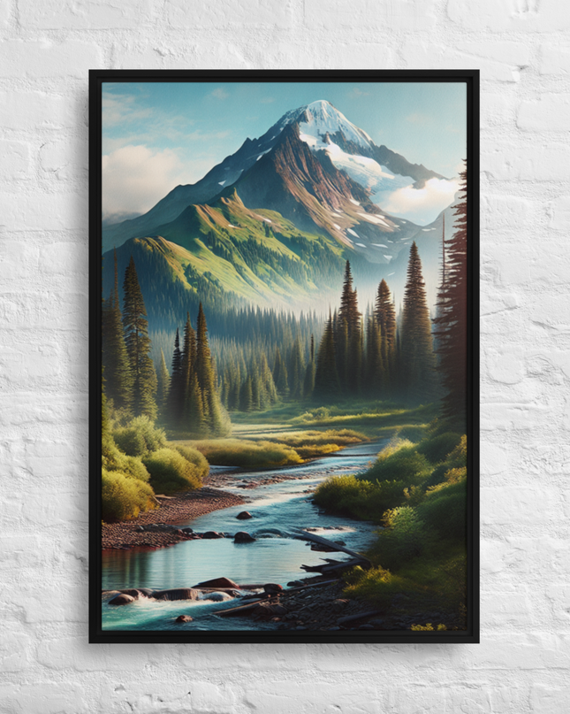 Oregon Outback - Digital Art - Framed canvas