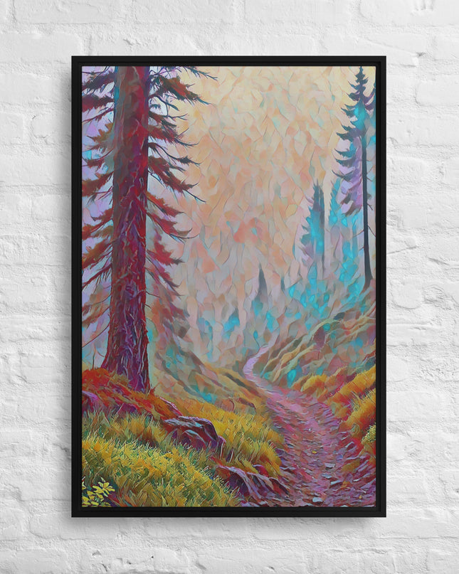 Oregon Backtrail - Digital Art - Framed canvas