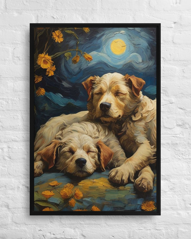 My Best Friends - Digital Art - Framed canvas