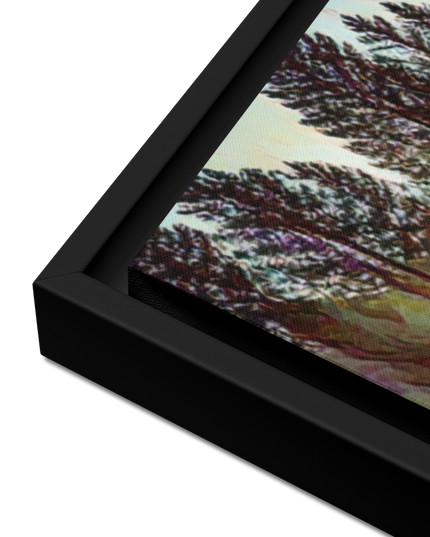 Oregon River - Digital Art - Framed canvas