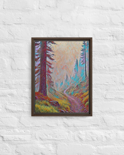 Oregon Backtrail - Digital Art - Framed canvas