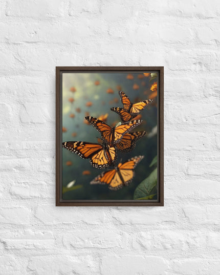Butterflies in Oregon - Digital Art - Framed canvas