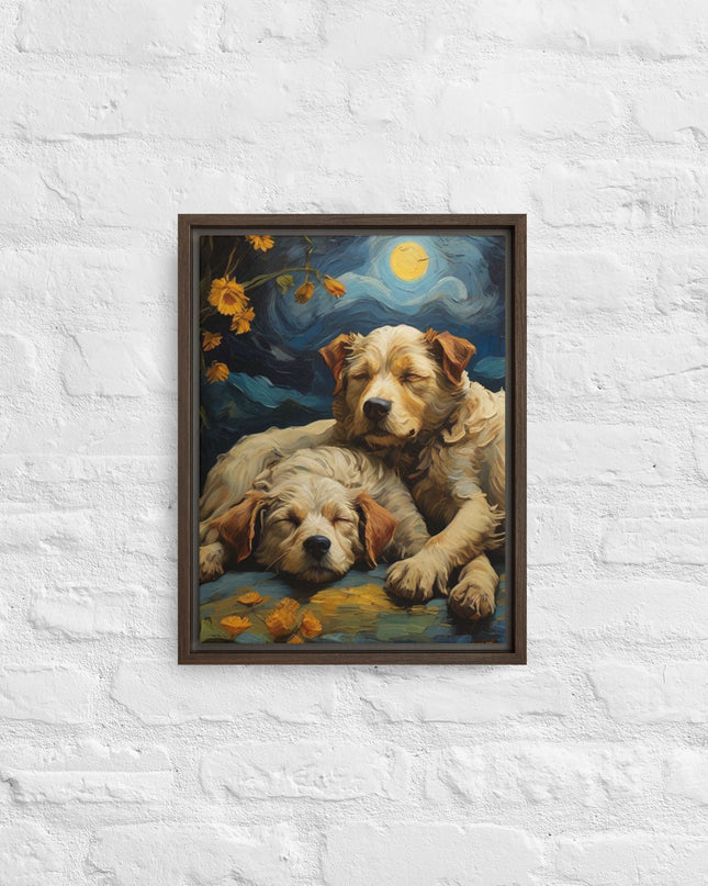 My Best Friends - Digital Art - Framed canvas
