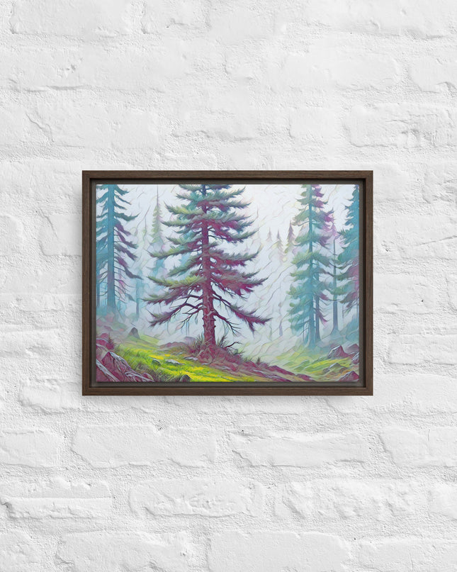Into the Oregon Woods - Digital Art - Framed canvas