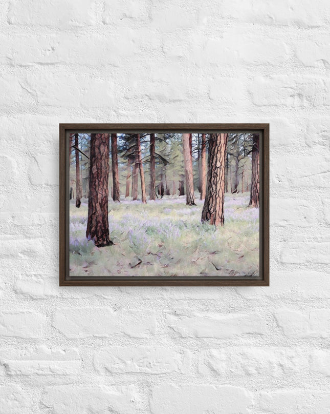 Central Oregon Forest - Digital Art - Framed canvas