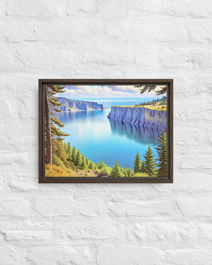 Oregon Calling - Digital Art - Framed canvas - FREE SHIPPING