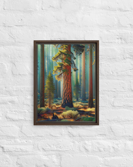 Ponderosa Pine - Digital Art - Framed canvas