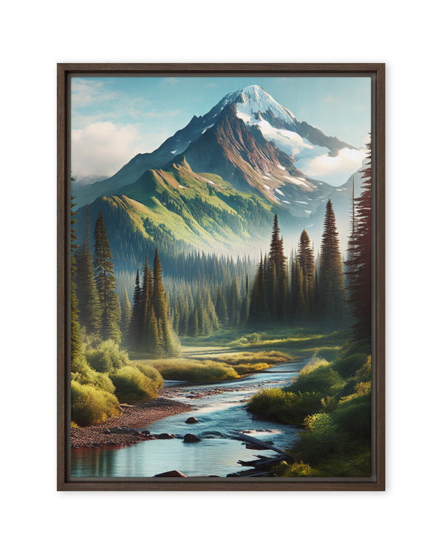 Oregon Outback - Digital Art - Framed canvas