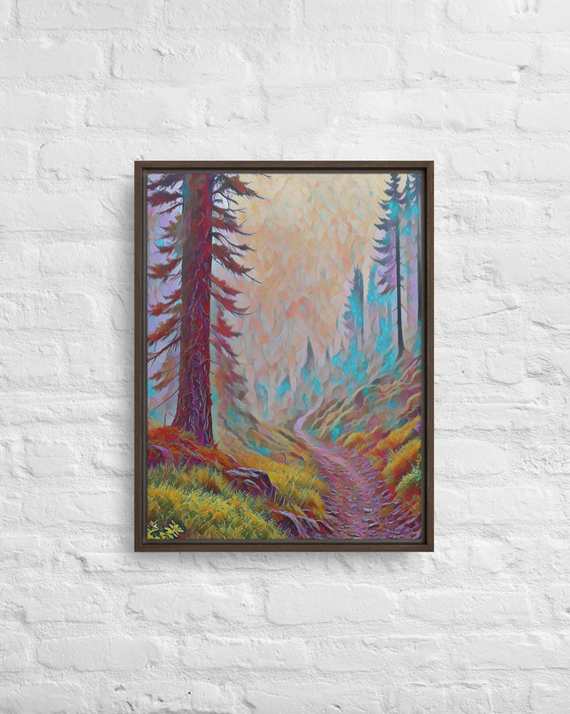 Oregon Backtrail - Digital Art - Framed canvas