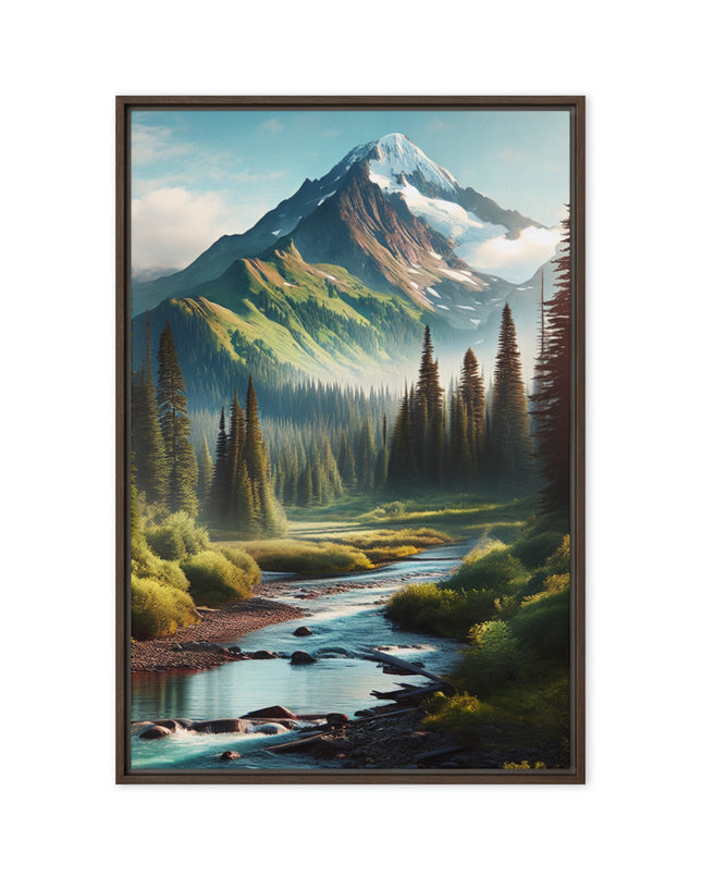 Oregon Outback - Digital Art - Framed canvas