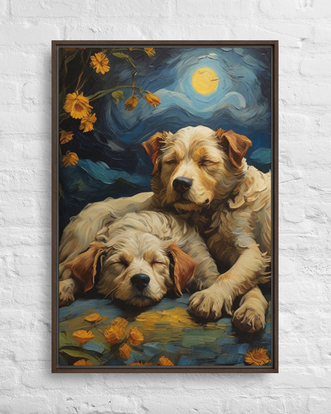 My Best Friends - Digital Art - Framed canvas