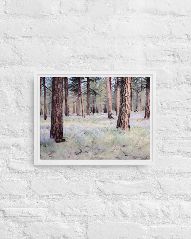 Central Oregon Forest - Digital Art - Framed canvas