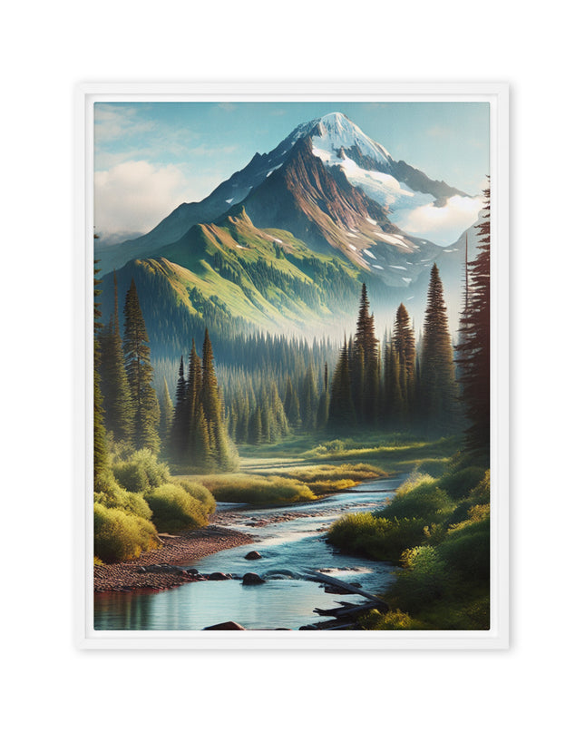 Oregon Outback - Digital Art - Framed canvas