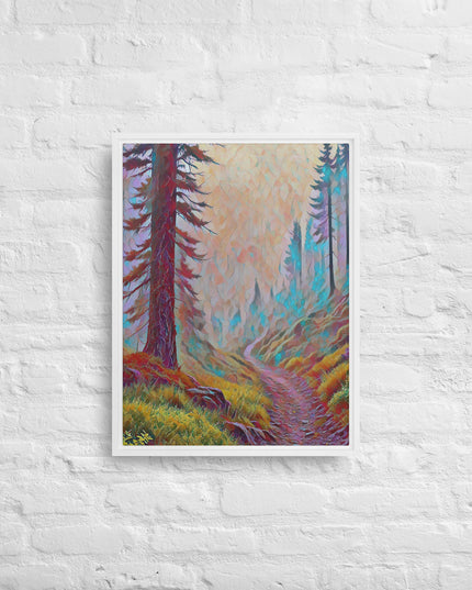 Oregon Backtrail - Digital Art - Framed canvas