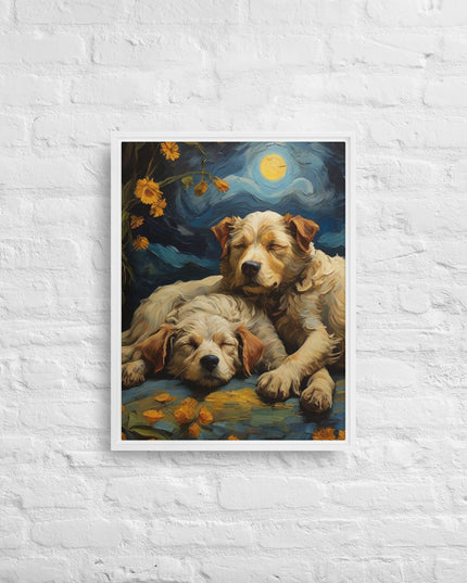 My Best Friends - Digital Art - Framed canvas