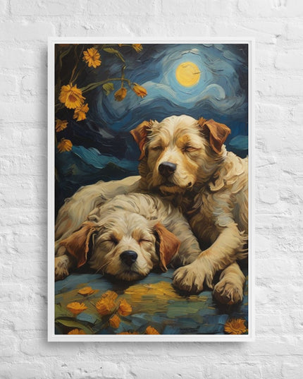 My Best Friends - Digital Art - Framed canvas